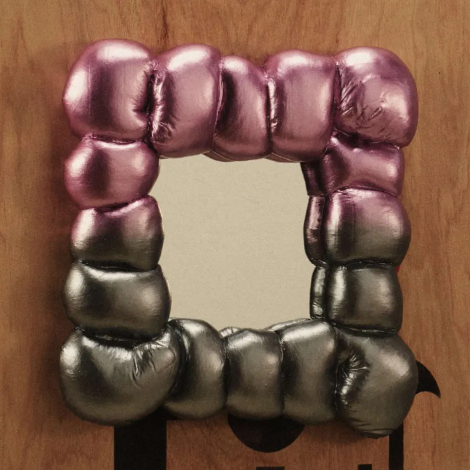 Mirrors<Kelly Wearstler amelia briggs ombre mirror - small METALLICNICKELROSE