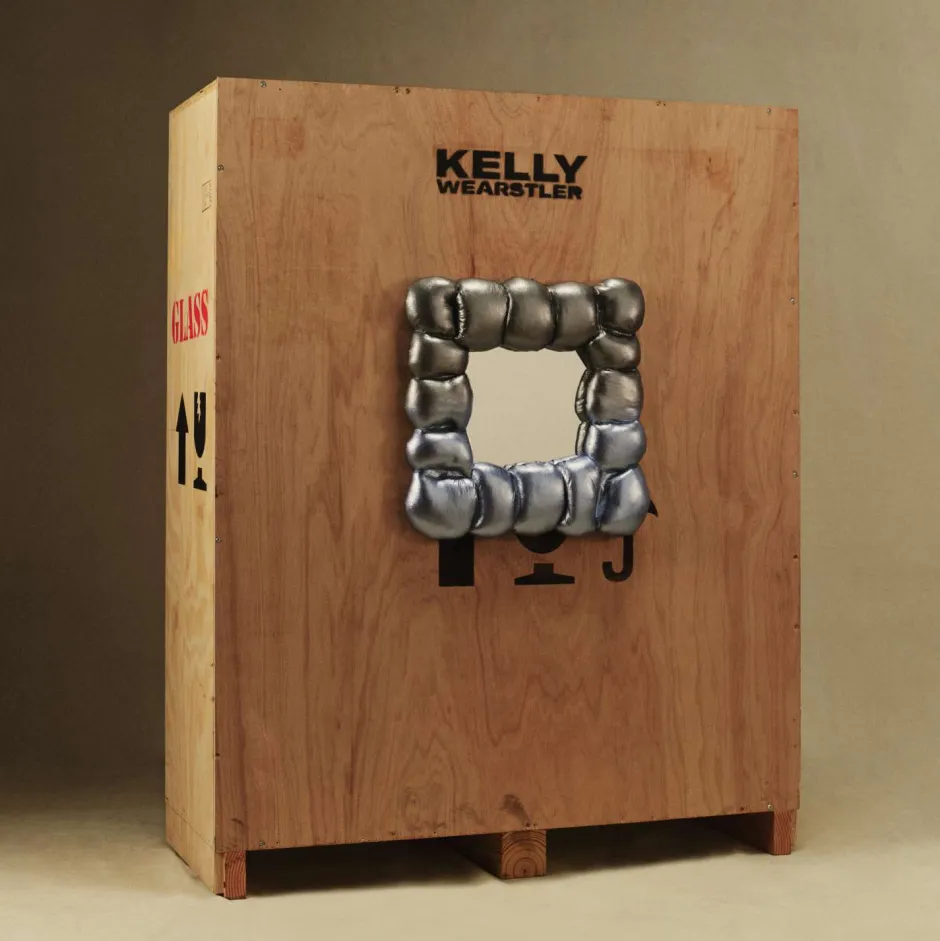 Mirrors<Kelly Wearstler amelia briggs ombre mirror - small METALLICNICKELBLUE