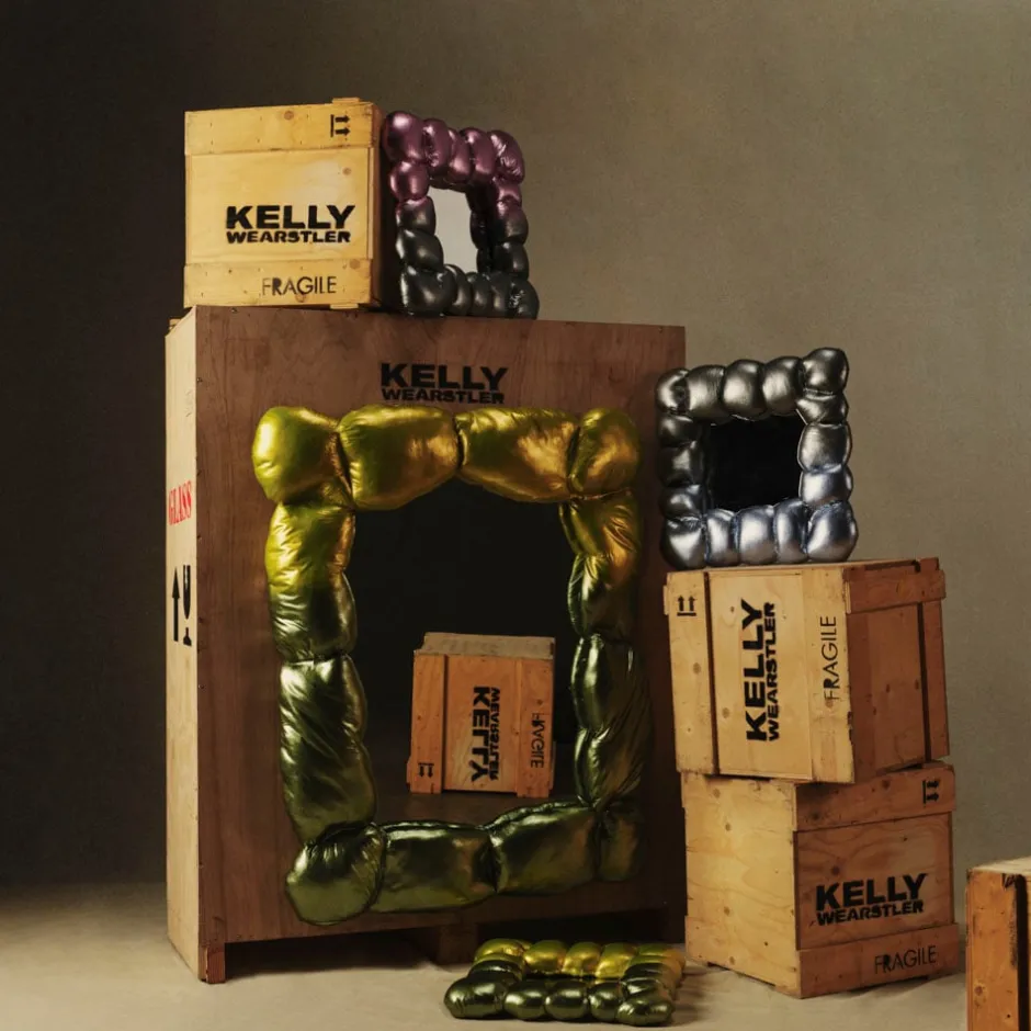 Mirrors<Kelly Wearstler amelia briggs ombre mirror - large CITRONGREEN