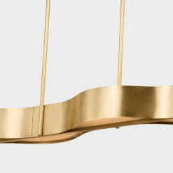 Chandeliers<Kelly Wearstler avant 60" linear pendant ANTIQUE-BURNISHEDBRASSWITHFROSTEDGLASS