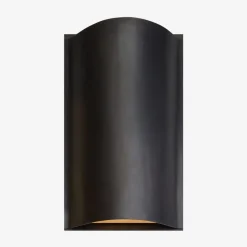Wall|Outdoor<Kelly Wearstler avant small curve sconce - bronze BRONZE&FROSTEDGLASS