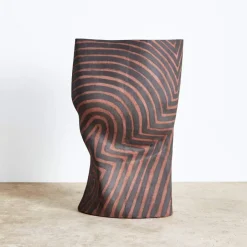 Vases<Kelly Wearstler baobab vessel ii TERRACOTTASLATE