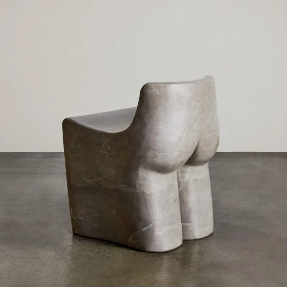 Lounge Chairs|Ottomans & Stools<Kelly Wearstler butt stool LIGHTSMOKE
