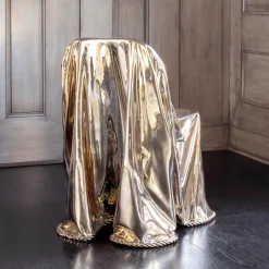 Lounge Chairs<Kelly Wearstler calia bronze draped chair BRASS