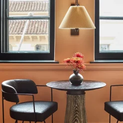 Dining Tables<Kelly Wearstler camden dining table CERUSEDWENGEBASEW/NEROMARQUINATOP