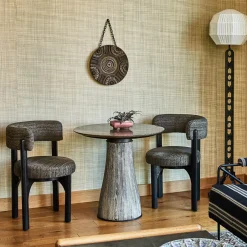 Dining Tables<Kelly Wearstler camden dining table CERUSEDWENGEBASEW/NEROMARQUINATOP