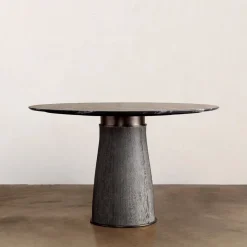 Dining Tables<Kelly Wearstler camden dining table CERUSEDWENGEBASEW/NEROMARQUINATOP