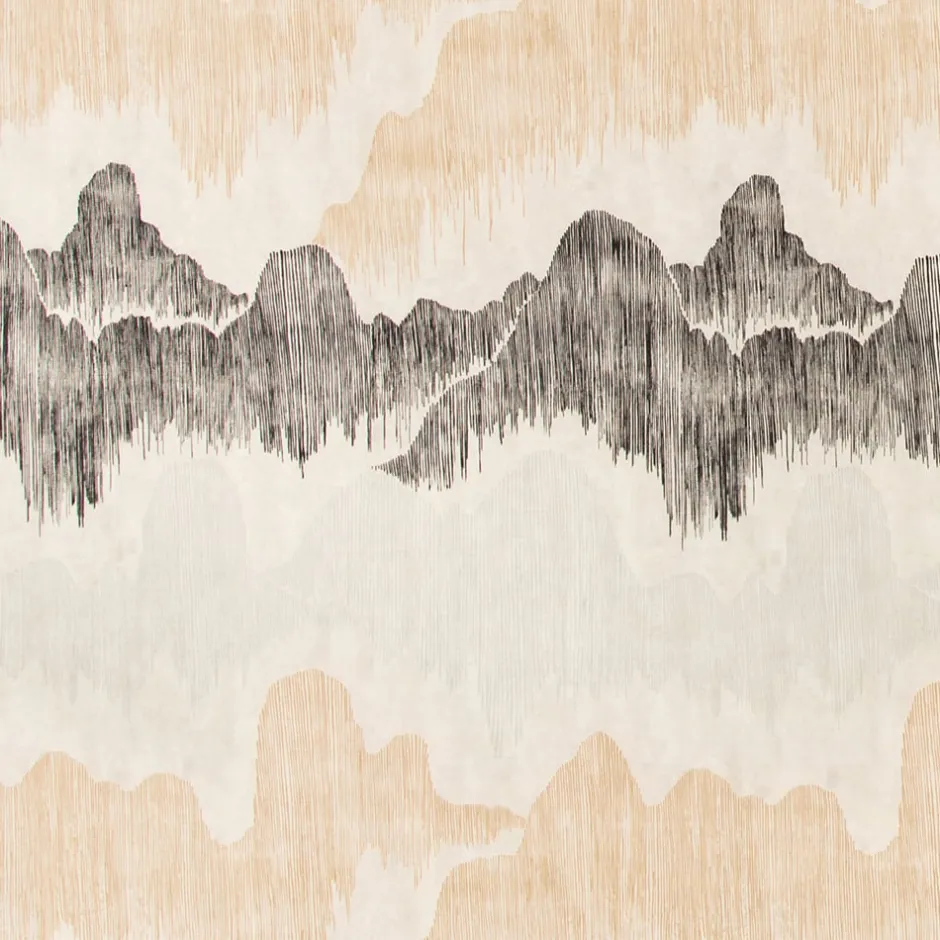 Fabrics<Kelly Wearstler cascadia fabric BASALT