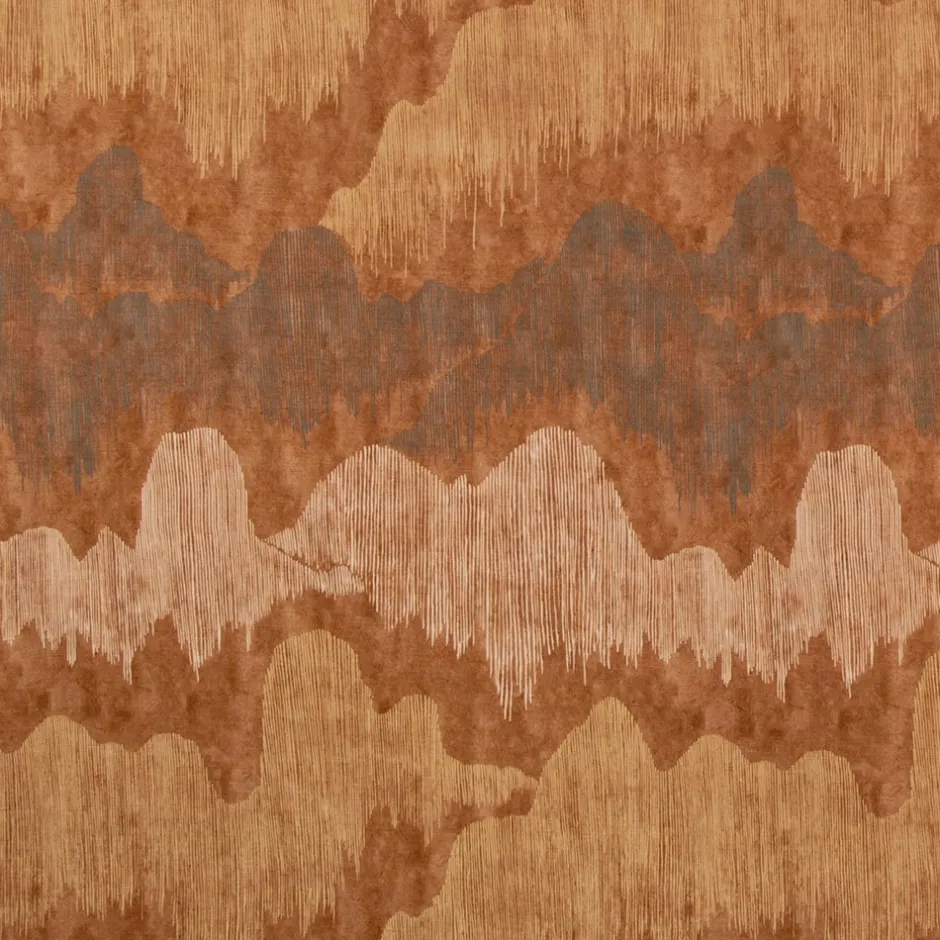 Fabrics<Kelly Wearstler cascadia fabric SAFFRON