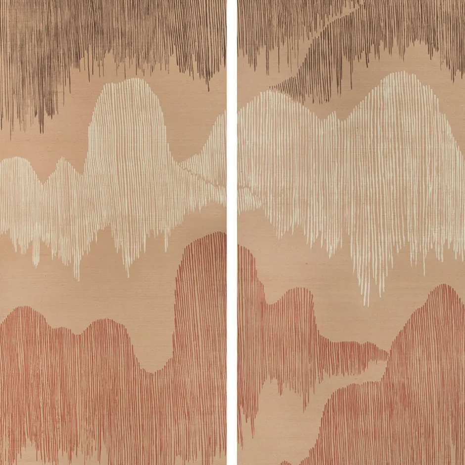 Wallcoverings<Kelly Wearstler cascadia wallpaper BLUSH