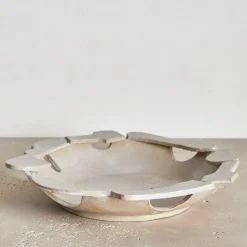 Entertaining|Platters & Trays<Kelly Wearstler centerpiece FROSTEDFLAX