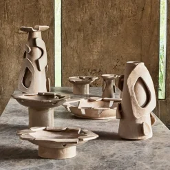 Entertaining|Platters & Trays<Kelly Wearstler centerpiece FROSTEDFLAX