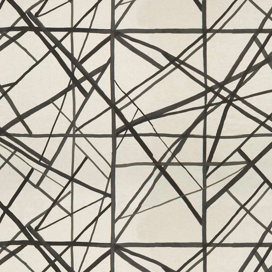 Fabrics<Kelly Wearstler channels fabric - ebony ivory EBONYIVORY