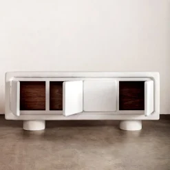 Consoles & Storage<Kelly Wearstler colina credenza WHITEPLASTER
