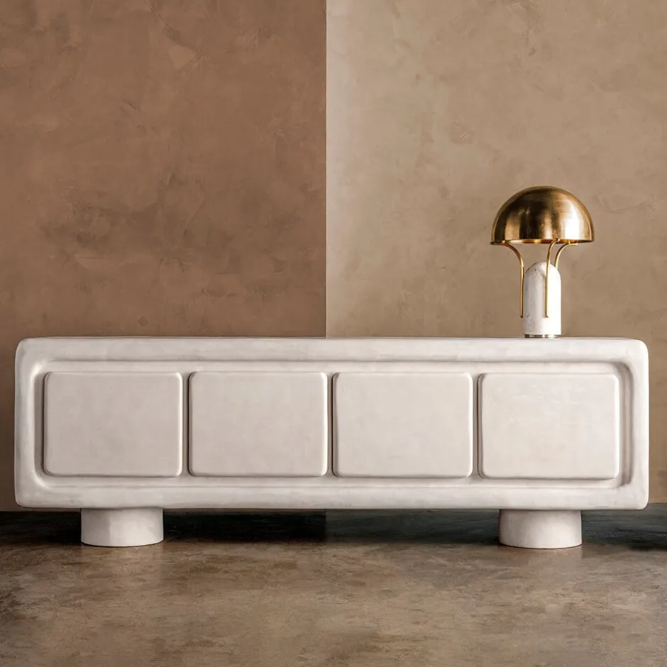 Consoles & Storage<Kelly Wearstler colina credenza WHITEPLASTER