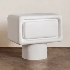 Side Tables<Kelly Wearstler colina nightstand WHITE