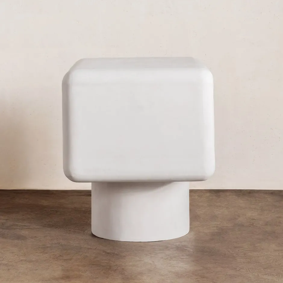Side Tables<Kelly Wearstler colina nightstand WHITE