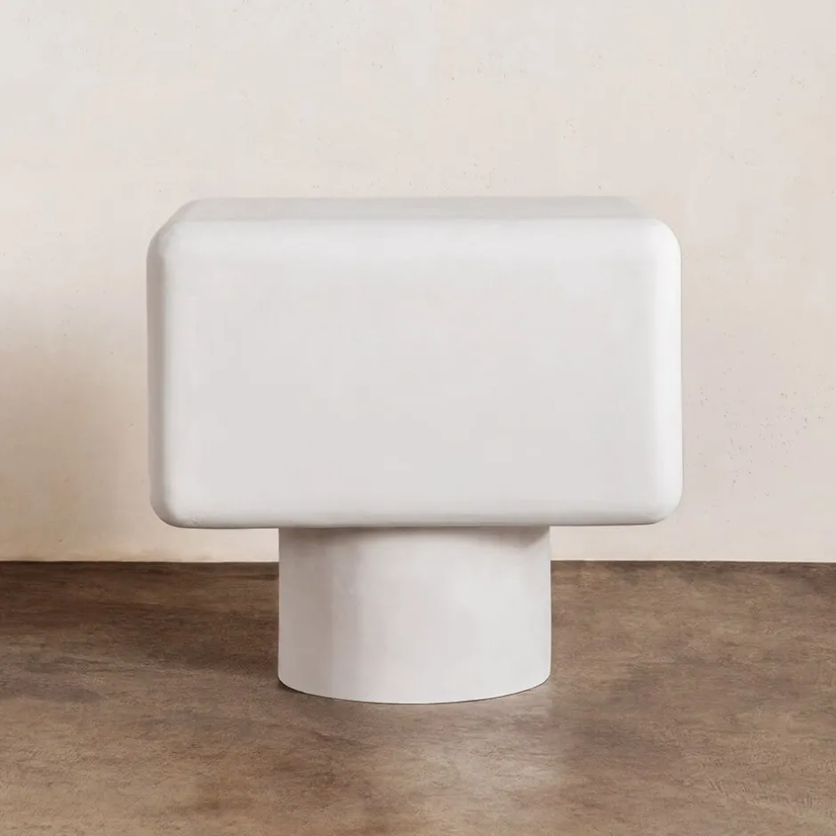 Side Tables<Kelly Wearstler colina nightstand WHITE
