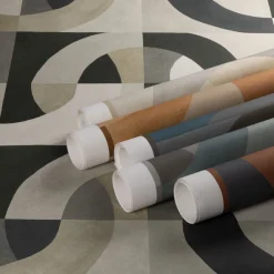 Wallcoverings<Kelly Wearstler colonnade wallpaper CINNABAR