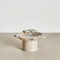 Bowls<Kelly Wearstler compote dish FROSTEDFLAX