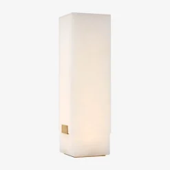 Table|Portables<Kelly Wearstler covet 16" rechargeable table lamp ALABASTERANDANTIQUE-BURNISHEDBRASS