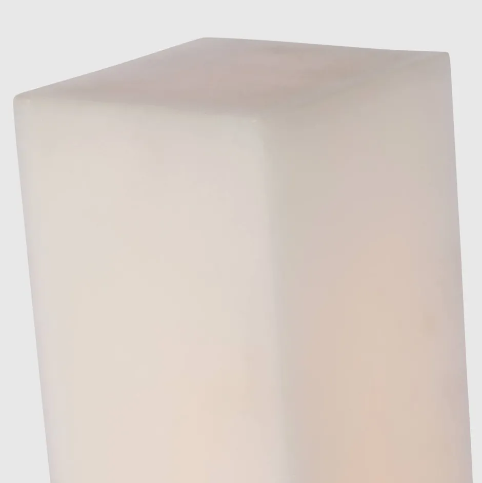 Table|Portables<Kelly Wearstler covet 16" rechargeable table lamp ALABASTERANDANTIQUE-BURNISHEDBRASS