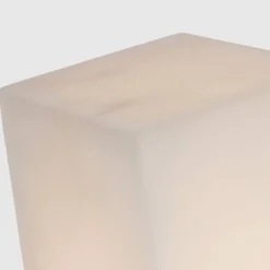 Table|Portables<Kelly Wearstler covet 16" rechargeable table lamp ALABASTERANDANTIQUE-BURNISHEDBRASS