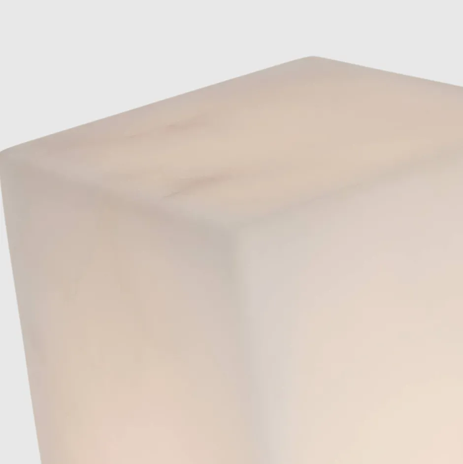 Table|Portables<Kelly Wearstler covet 16" rechargeable table lamp ALABASTERANDANTIQUE-BURNISHEDBRASS