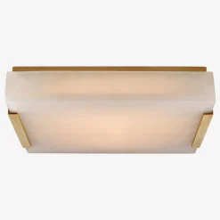Flush Mounts<Kelly Wearstler covet medium flush mount BURNISHEDBRASSWITHALABASTER