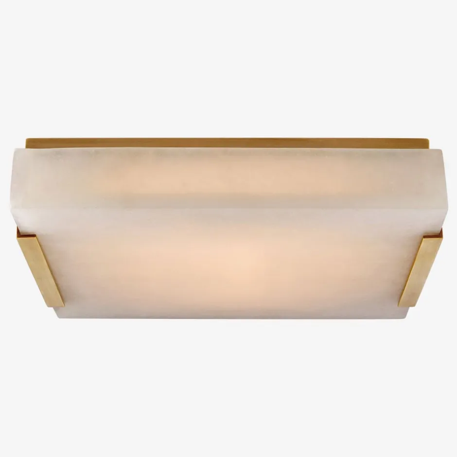 Flush Mounts<Kelly Wearstler covet medium flush mount BURNISHEDBRASSWITHALABASTER