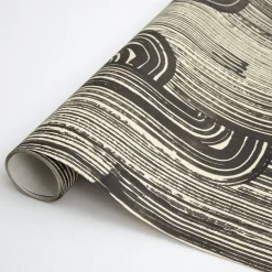 Wallcoverings<Kelly Wearstler crescent wallpaper - ebony cream EBONYCREAM