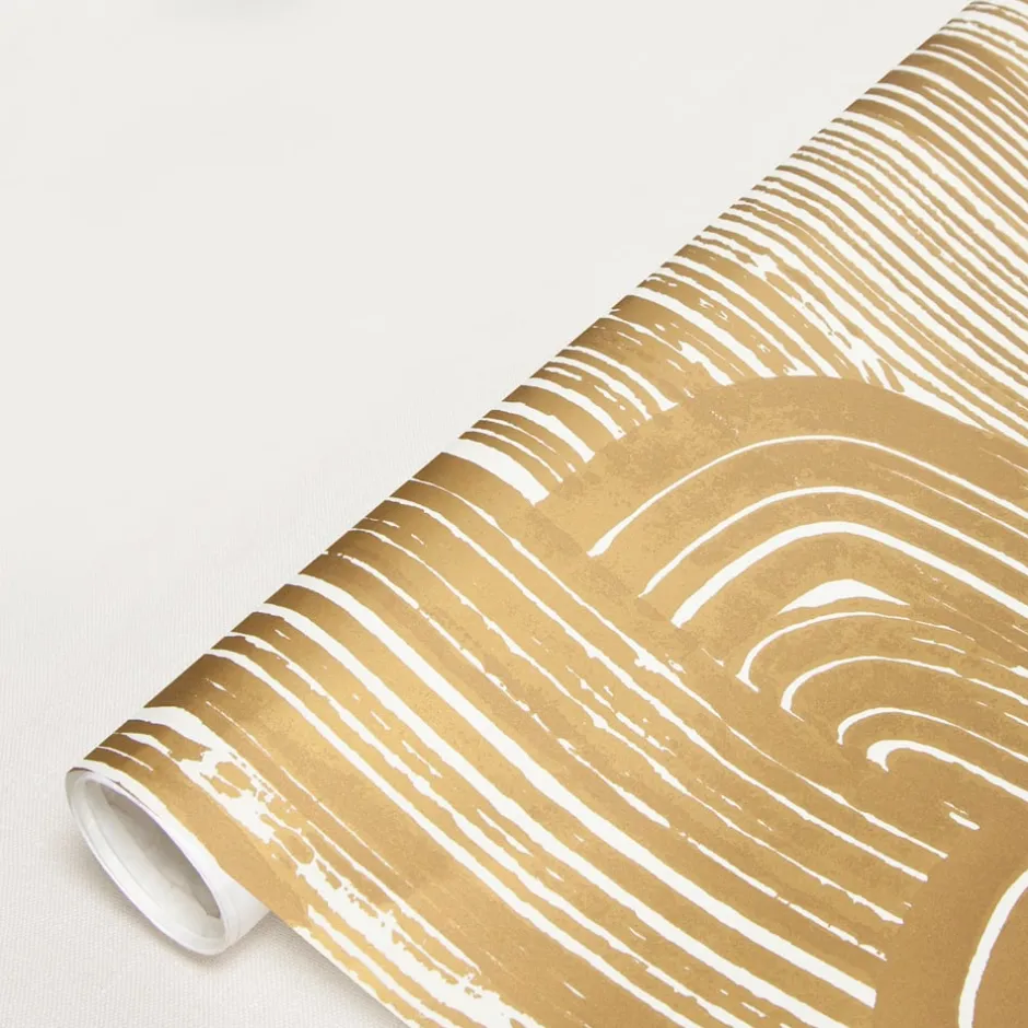 Wallcoverings<Kelly Wearstler crescent wallpaper - gold ivory GOLDIVORY