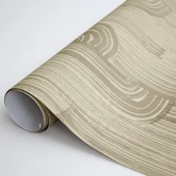 Wallcoverings<Kelly Wearstler crescent wallpaper - taupe putty TAUPEPUTTY
