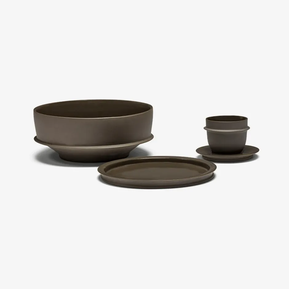 Dune Collection|Dinnerware<Kelly Wearstler dune 7.5 bowl, set of 4 SLATE