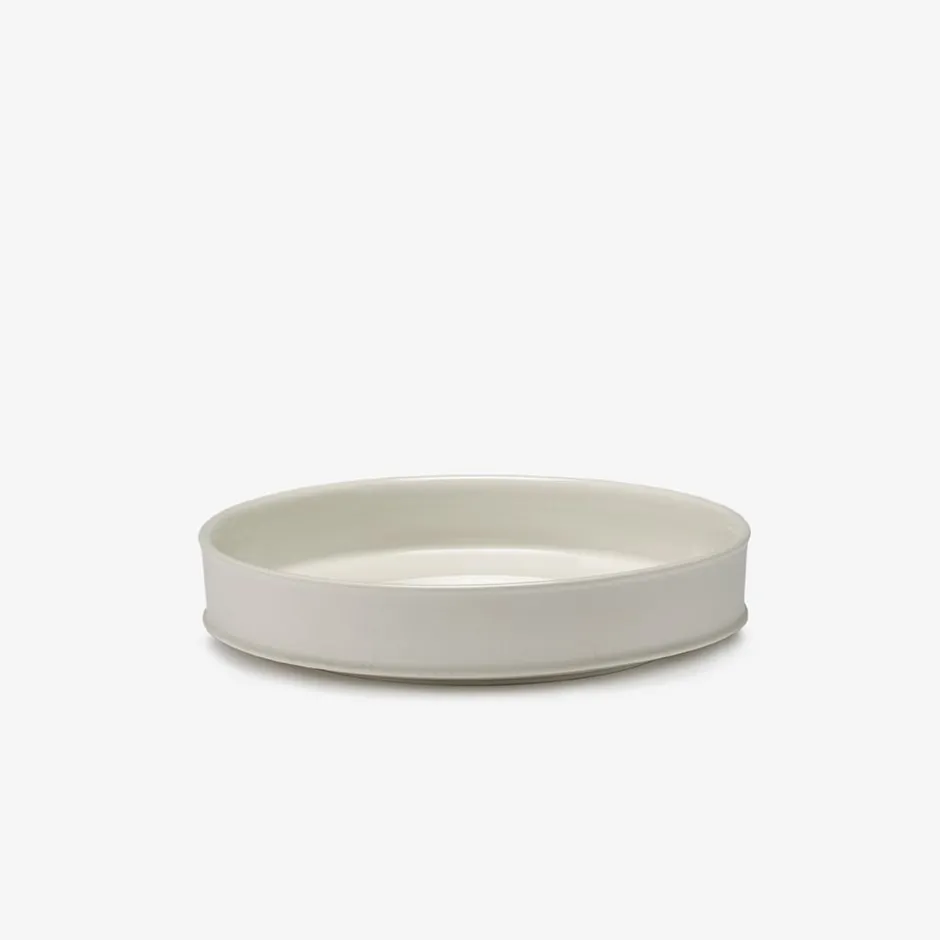 Entertaining|Dune Collection<Kelly Wearstler dune 8.25" high plate, set of 4 ALABASTER