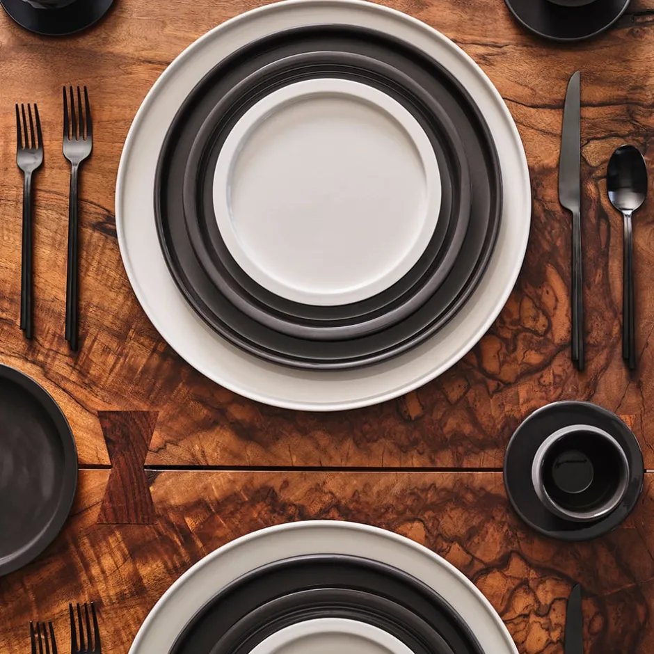 Entertaining|Dune Collection<Kelly Wearstler dune 7" plate, set of 4 ALABASTER