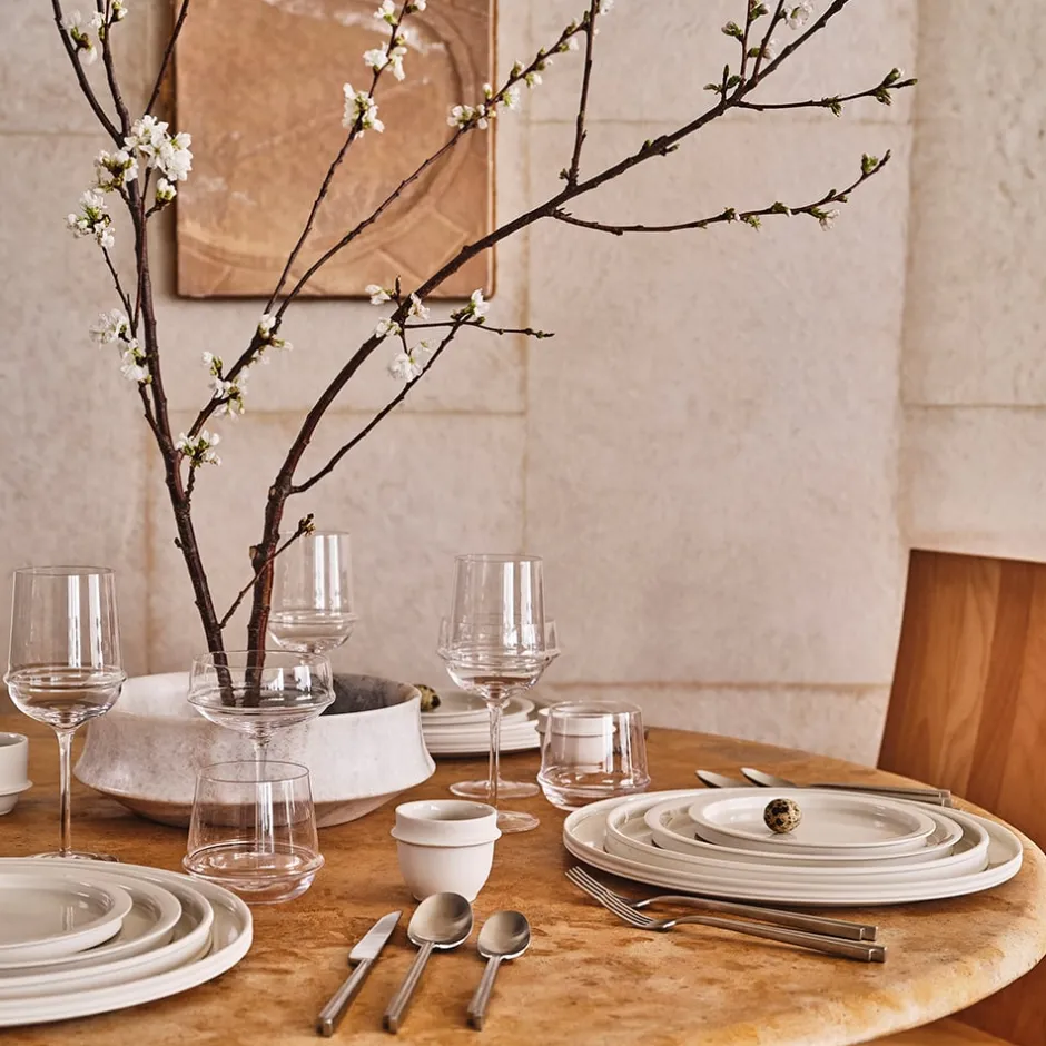 Entertaining|Dune Collection<Kelly Wearstler dune 11" plate, set of 4 ALABASTER