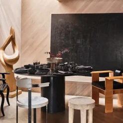 Entertaining|Dune Collection<Kelly Wearstler dune bowl high SEPIABROWN