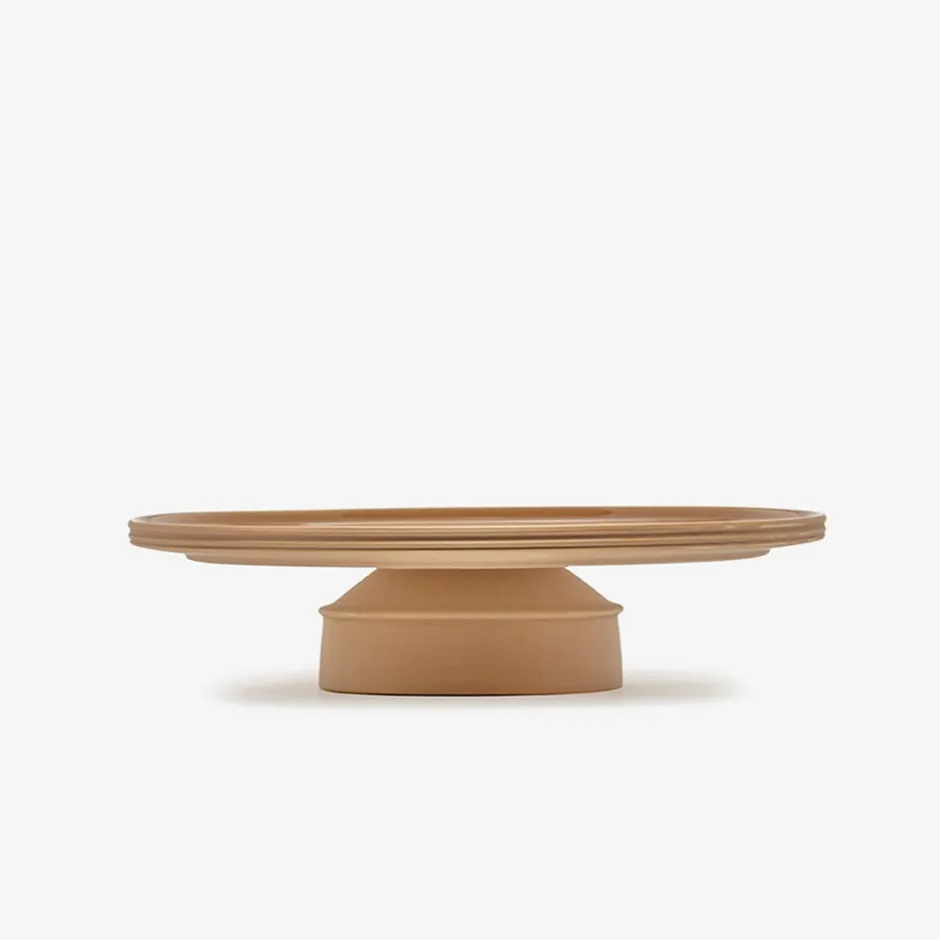 Entertaining|Dune Collection<Kelly Wearstler dune cake stand CLAY