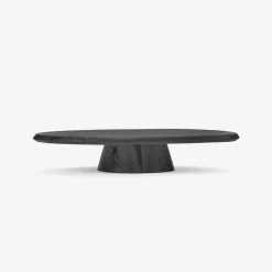 Dune Collection|Serveware<Kelly Wearstler dune cake stand - low EBONIZED