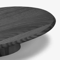 Dune Collection|Serveware<Kelly Wearstler dune cake stand - low EBONIZED