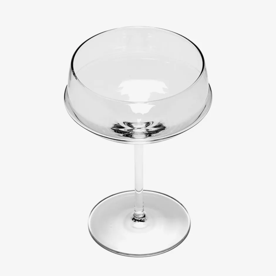 Entertaining|Dune Collection<Kelly Wearstler dune champagne coupe, set of 4 GLASS