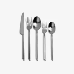 Dune Collection|Flatware<Kelly Wearstler dune flatware, 5 pc set STAINLESSSTEEL