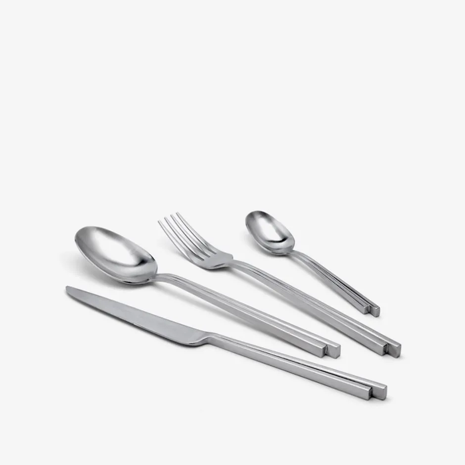 Entertaining<Kelly Wearstler dune flatware, 24 pc set STAINLESSSTEEL