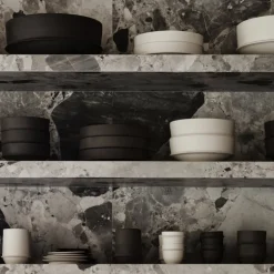 Dune Collection|Drinkware<Kelly Wearstler dune mug, set of 4 ALABASTER