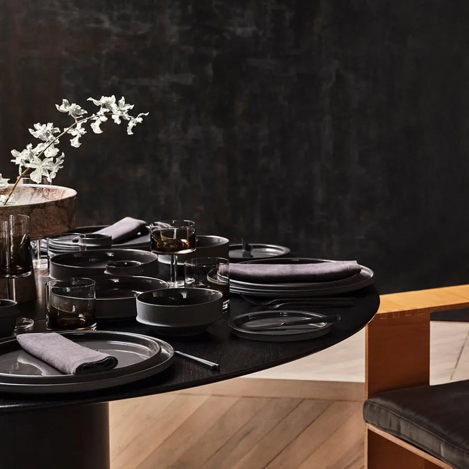 Dune Collection|Serveware<Kelly Wearstler dune oval serving dish SLATE