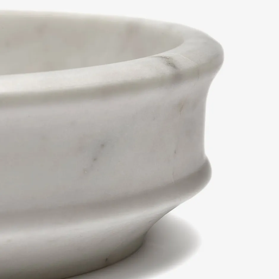 Dune Collection|Serveware<Kelly Wearstler dune stone bowl small MINERALWHITE