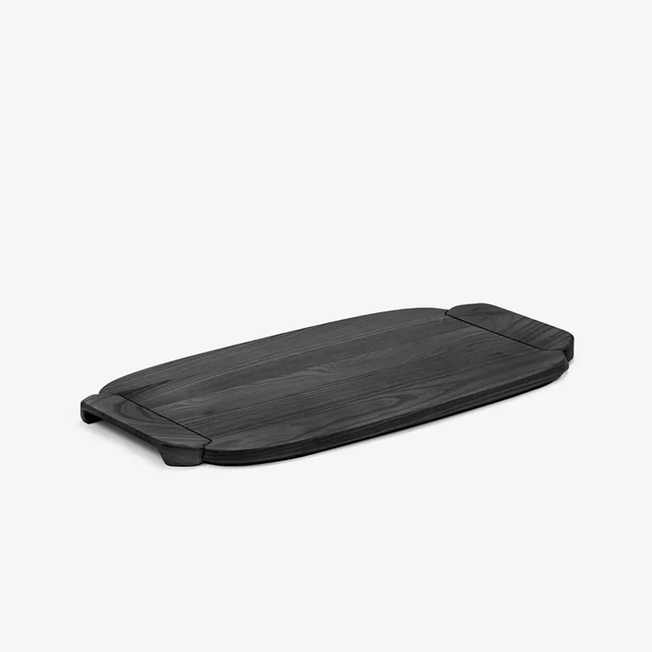 Dune Collection|Serveware<Kelly Wearstler dune tray large EBONIZED
