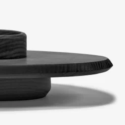 Dune Collection|Serveware<Kelly Wearstler dune tray set, high EBONIZED