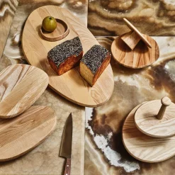 Dune Collection|Serveware<Kelly Wearstler dune tray set, low EBONIZED